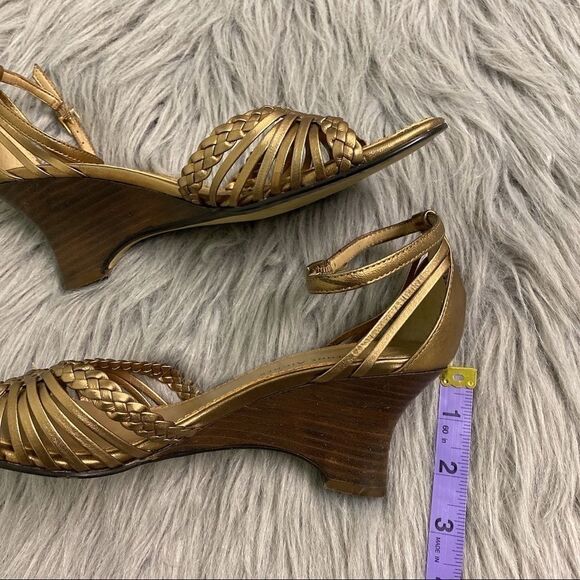 Etienne Aigner Ankle Strap Braided E-tally Wedge - Picture 8 of 9